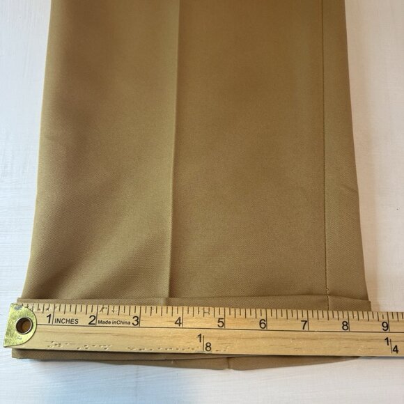 NWT Roundtree & Yorke Pants Travel Smart Mens Tall 38x36 Dress Tan Pleated - Picture 9 of 12